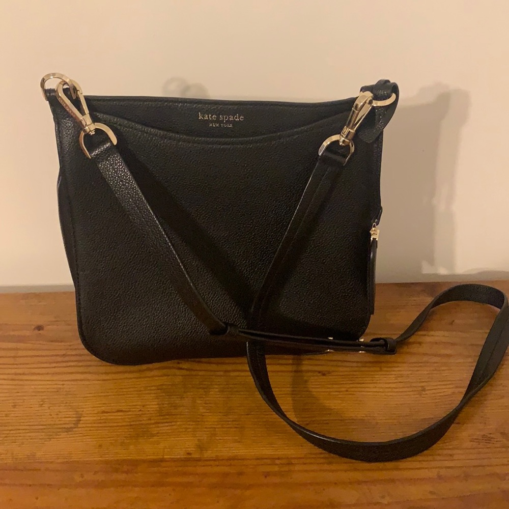 Kate Spade Crossbody Bag - Black pebble leather